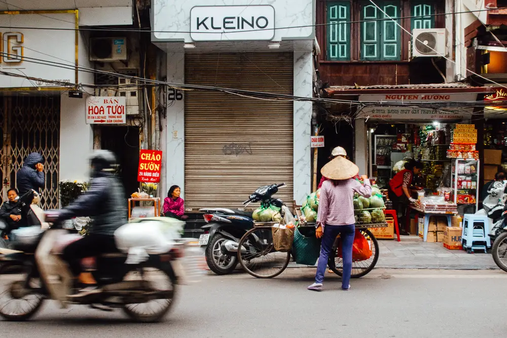 Busy Hanoi Street